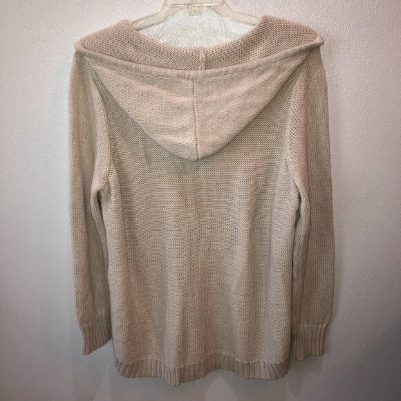 Natural Reflections Womens Size XL Beige Tan Sweater Hoodie Pullover Jacket - Picture 6 of 8